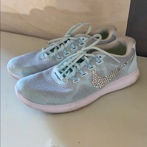 Nike with rhinestone bling